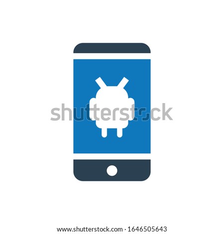 Android glyph icon vector - ui icon vector 