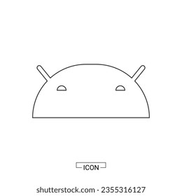 recurso gráfico de diseño de icono androide