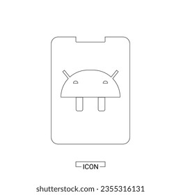 recurso gráfico de diseño de icono androide