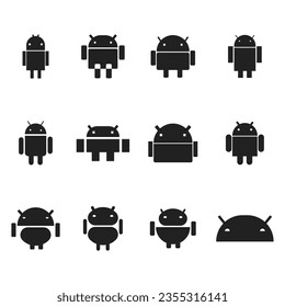 recurso gráfico de diseño de icono androide