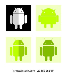 recurso gráfico de diseño de icono androide