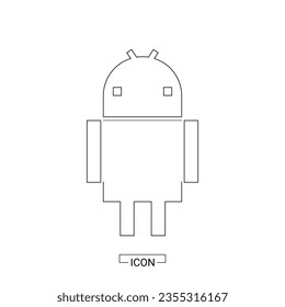 recurso gráfico de diseño de icono androide