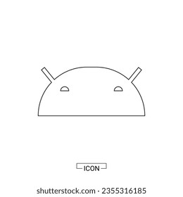 recurso gráfico de diseño de icono androide