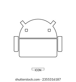 recurso gráfico de diseño de icono androide