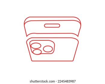 Android Mobile Order Frame Mockup Vector Art.