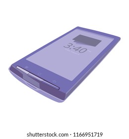 Android mobile phone in flat style on an isolated white background in vector format
