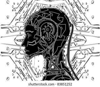 Android Reveals Internal Technology Of Their Electrical Circuit Vector 13