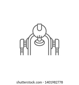 Android, robot, body icon. Element of future world icon. Thin line icon for website design and development, app development. Premium icon
