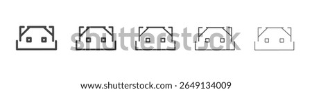 Android robot icon outline ilustration vector symbol