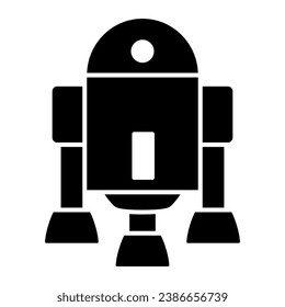 Android Robot solid icon, Robotization concept, Android symbol figure sign on white background, robot silhouette icon in glyph style for mobile concept and web design. Vector graphics