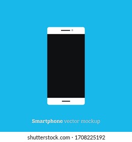 Android smartphone vector mockup illustration. Premium quality.