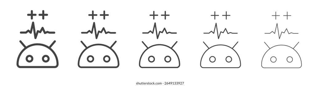 Android system icon outline ilustration vector symbol