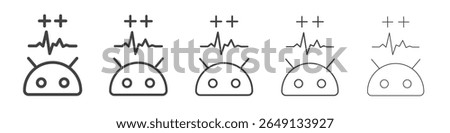 Android system icon outline ilustration vector symbol