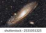 The Andromeda Galaxy.  A spiral galaxy in the constellation Andromeda.