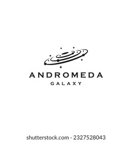 The Andromeda logo design is a captivating representation of cosmic wonder, exploration and limitless imagination. The logo features a skyscape inspired by the Andromeda galaxy