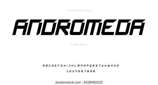 Andromeda Space Galaxy Alien Font Alphabet

