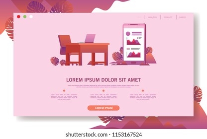 ANDROUD HANDPHONE AND WORK FOR BUSINESS DESK LANDING PAGE