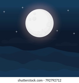 andscape in the night design