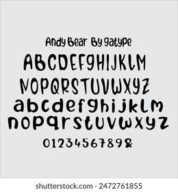 Andy Bear embodies oddity and authenticity. This dazzling display font will turn any creative idea into a standout. 