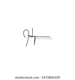 Andy name signature logo vector design