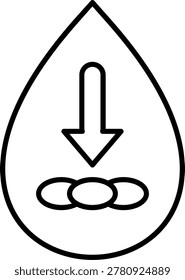Anemia Icon Vector Element line icon design vector icons