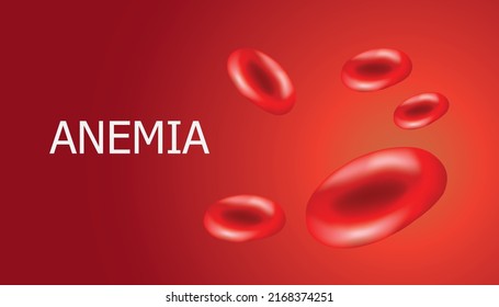 Anemia Realistic Vector Red Blood Cells Stock Vector (Royalty Free ...