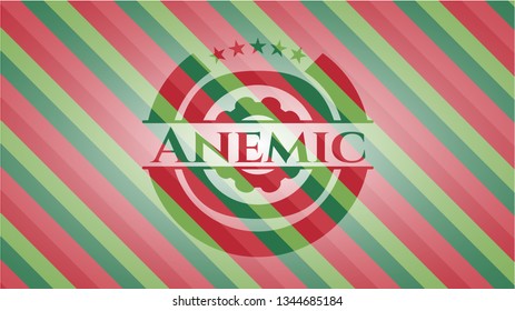 Anemic christmas emblem.