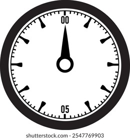 Anemômetro preto vetor simples design