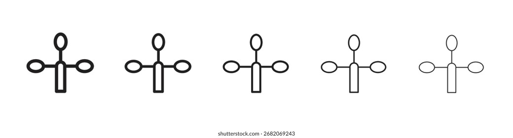 Anemometer icon design symbol collection for graphic design. EPS 10