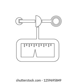 Anemometer icon. Element of measuring elements for mobile concept and web apps icon. Thin line icon for website design and development, app development
