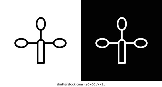 Icono de anemómetro elemento gráfico Ilustración diseño de Plantilla