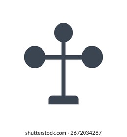 Anemometer Icon Isolated On White Background 
