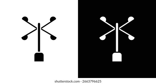 Anemometer icon symbol. Simple, flat design for web and mobile app