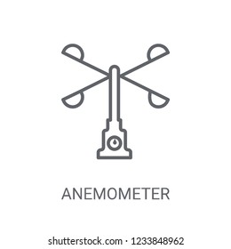 Anemometer icon. Trendy Anemometer logo concept on white background from Weather collection. Suitable for use on web apps, mobile apps and print media.