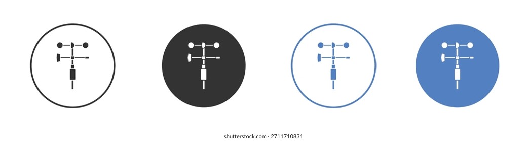 Anemometer icon vector art illustration. for mobile concept and web designs