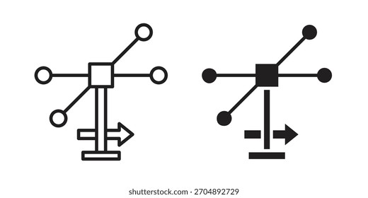 Anemometer icon vector collection. vector stock symbol illustrations