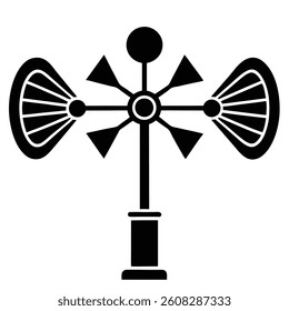 anemometer icon vector illustration image 