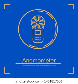 Anemometer. Vector icon banner Template,vector illustration