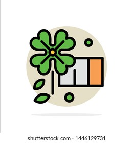 Anemone, Flower, Spring Flower Abstract Circle Background Flat color Icon