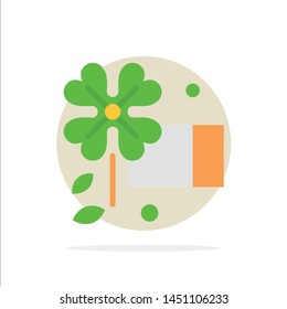 Anemone, Flower, Spring Flower Abstract Circle Background Flat color Icon
