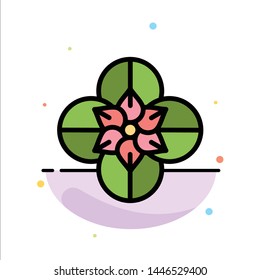 Anemone, Anemone Flower, Flower, Spring Flower Abstract Flat Color Icon Template