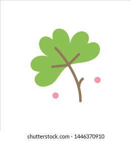 Anemone, Anemone Flower, Flower, Spring Flower  Flat Color Icon. Vector icon banner Template