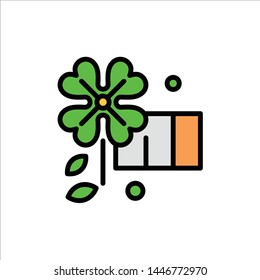 Anemone, Flower, Spring Flower  Flat Color Icon. Vector icon banner Template