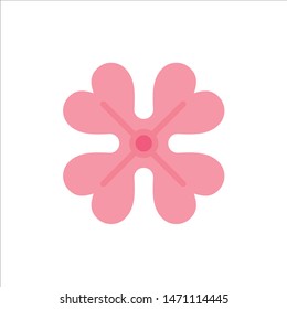 Anemone, Anemone Flower, Flower, Spring Flower  Flat Color Icon. Vector icon banner Template. Vector Icon Template background