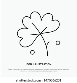 Anemone, Anemone Flower, Flower, Spring Flower Line Icon Vector. Vector Icon Template background