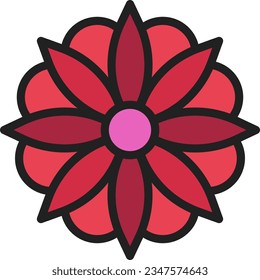 Anemone Icon image. Suitable for mobile application.