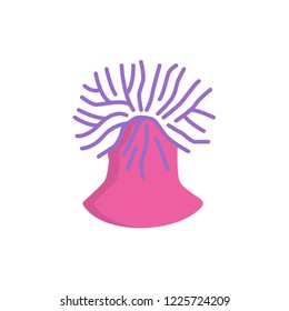 anemone icon vector. flower flat icon