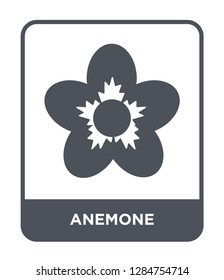 anemone icon vector on white background, anemone trendy filled icons from Nature collection, anemone vector illustration