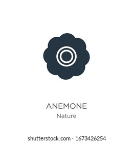 Anemone icon vector. Trendy flat anemone icon from nature collection isolated on white background. Vector illustration can be used for web and mobile graphic design, logo, eps10