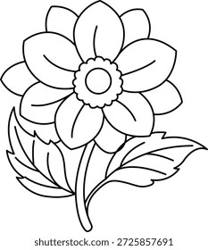 Página para colorear de Anemone Spring Vibes – Flor, Naturaleza y arte estacional
